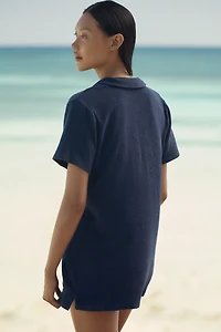 Polo Ralph Lauren Collared Terry Mini Dress