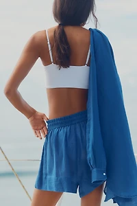 Polo Ralph Lauren Cotton Linen Boyfriend Shorts