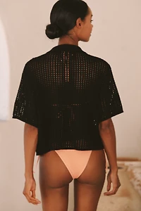 Maaji Canva Short-Sleeve Buttondown Shirt