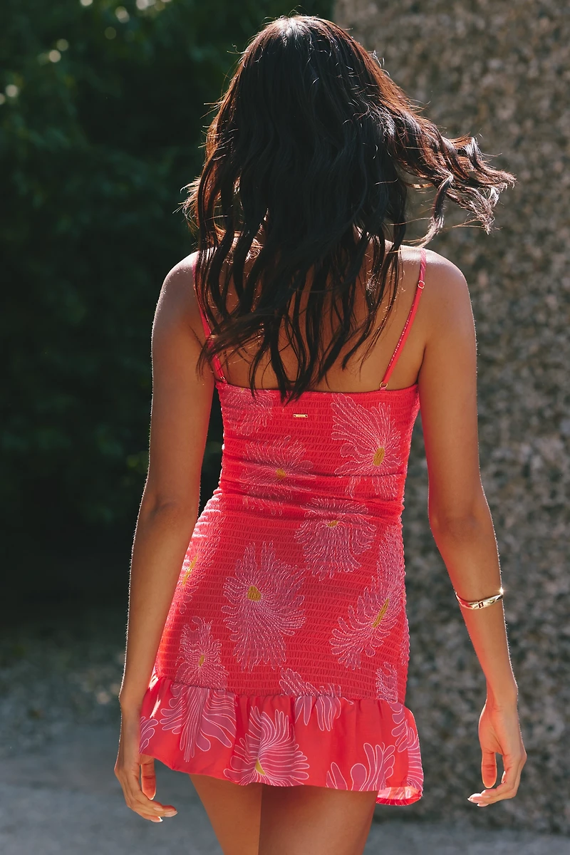 Maaji Zephyra Sleeveless Smocked Mini Dress