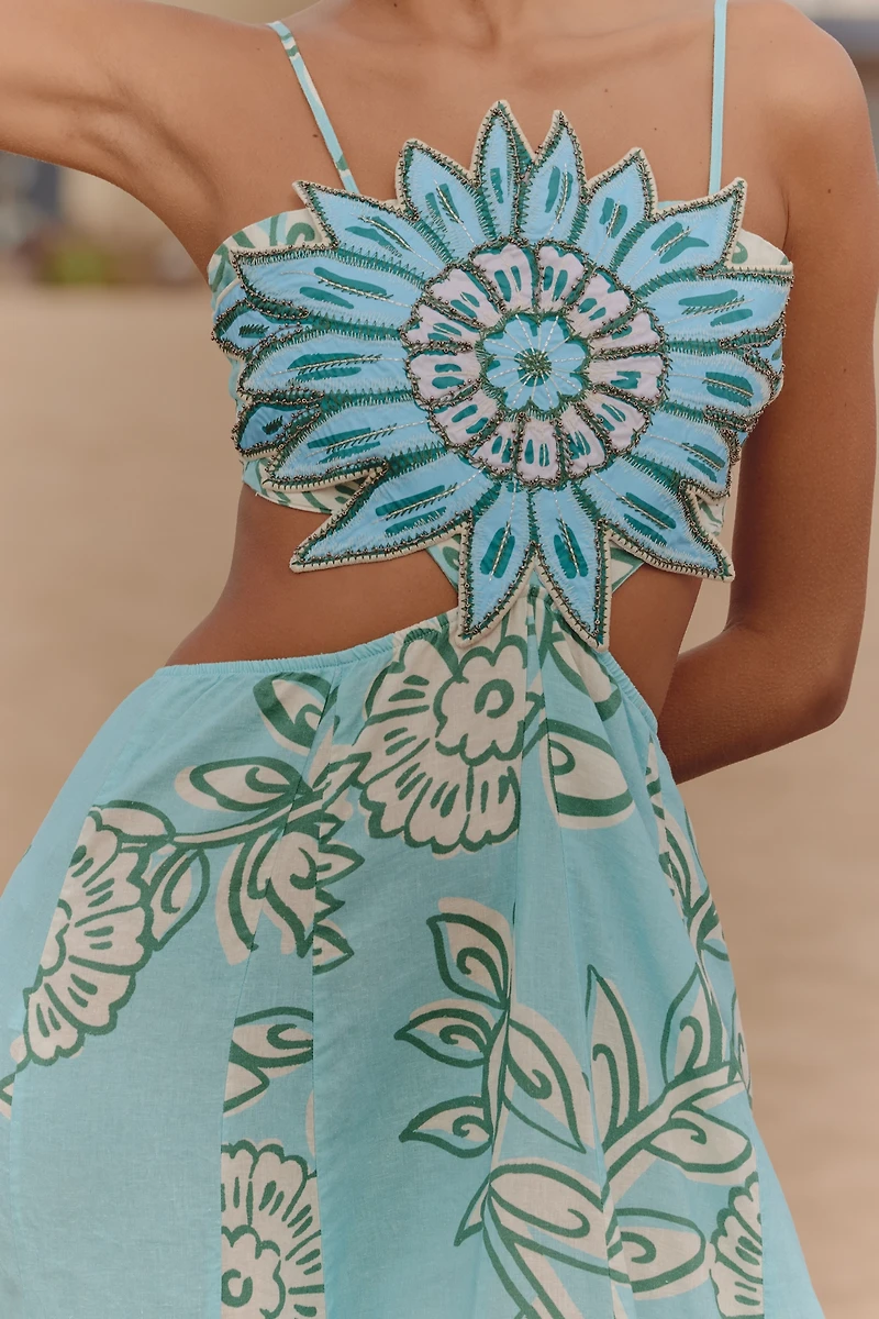 Maaji Owen Linen Cutout Dress