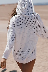 Maaji Cleeo Floral Graphic Pointelle Hoodie