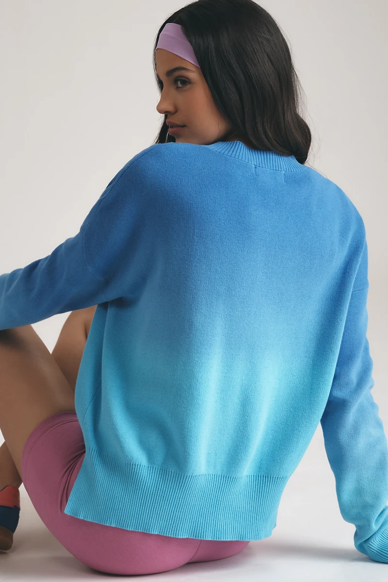 Beach Riot Callie Ombré Oversized Crew-Neck Sweater