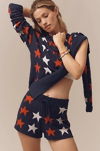 Beach Riot Callie Star Oversized Crew-Neck Sweater