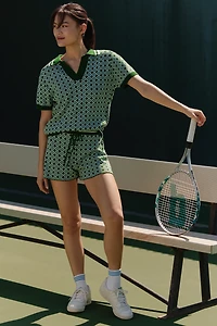 Beach Riot Giana Short-Sleeve Polo Top