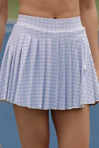 LoveShackFancy Dancia Pleated Mini Skirt