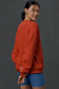 By Anthropologie Crew-Neck Saddle Up Sweatshirt