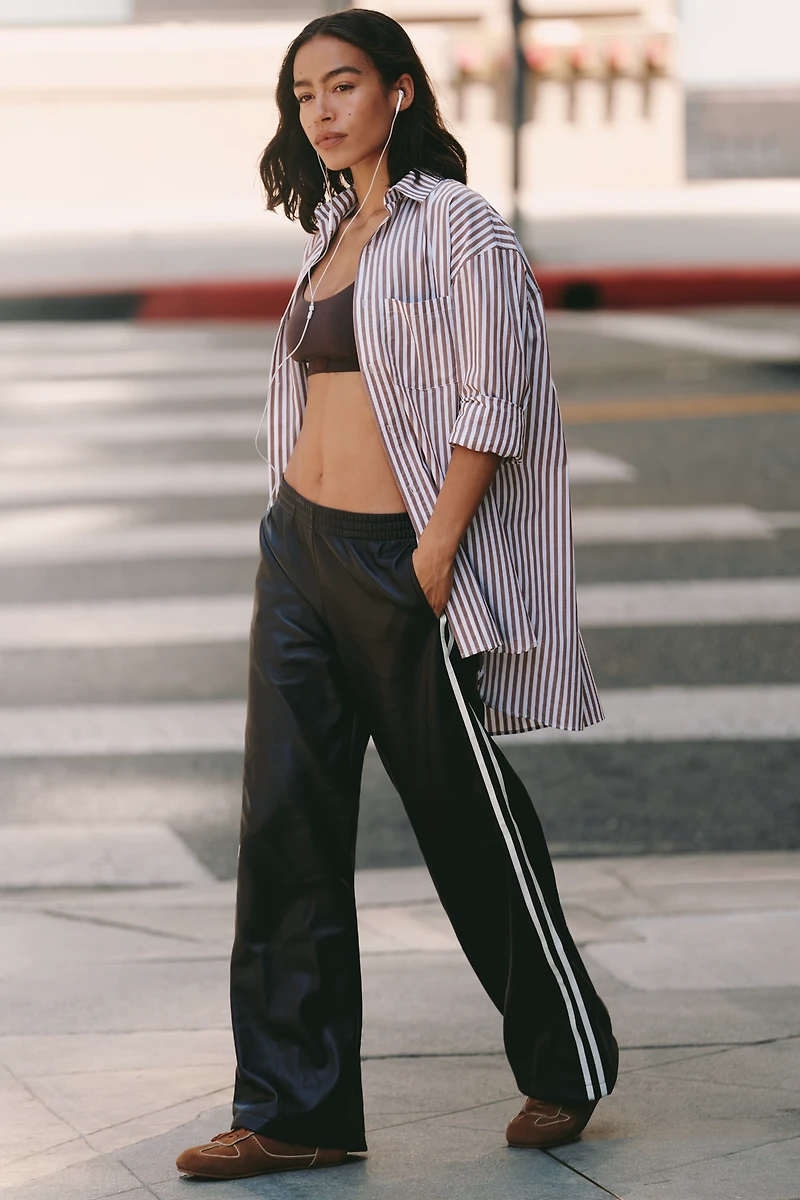 The Upside Vegan Leather Track Pants