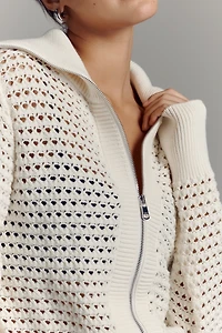 Varley Eloise Zip Through Knit Jacket