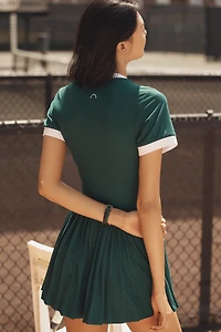 Varley Trent Short-Sleeve Court Mini Dress