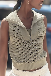 Varley Bains Half-Zip Knit Tank