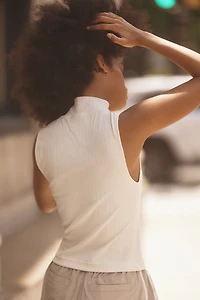 Varley Caley Fitted Rib Turtleneck Tank