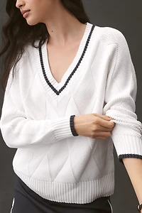 Varley Ray Diamond V-Neck Sweater
