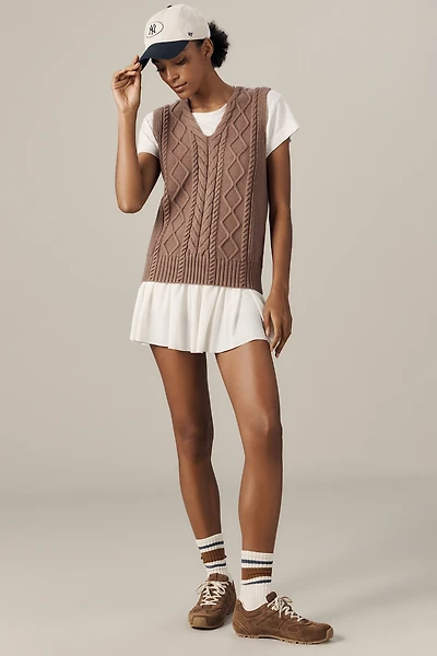 Varley Kay V-Neck Cable Sweater Vest