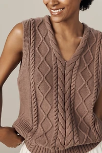 Varley Kay V-Neck Cable Sweater Vest