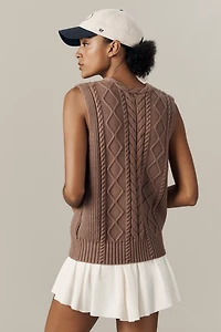 Varley Kay V-Neck Cable Sweater Vest
