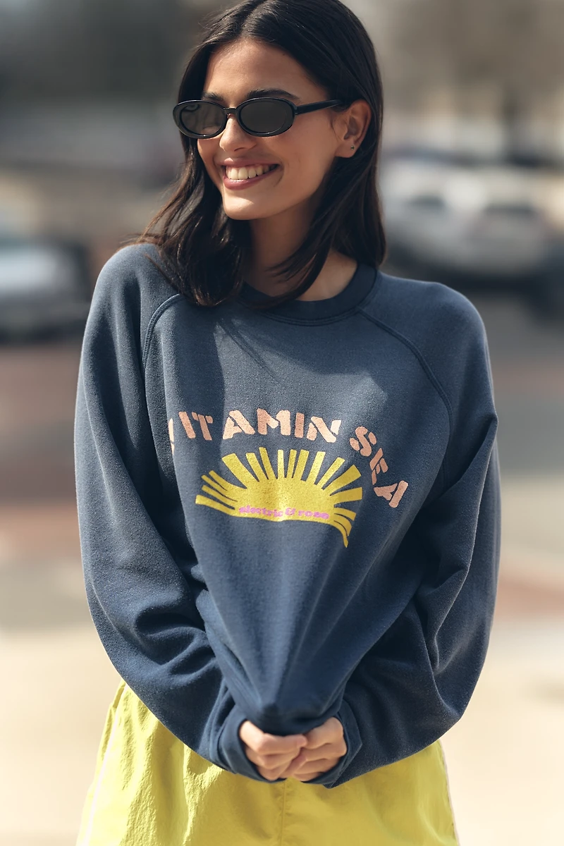 Electric & Rose Vitamin Sea Graphic Crew-Neck Sweatshirt