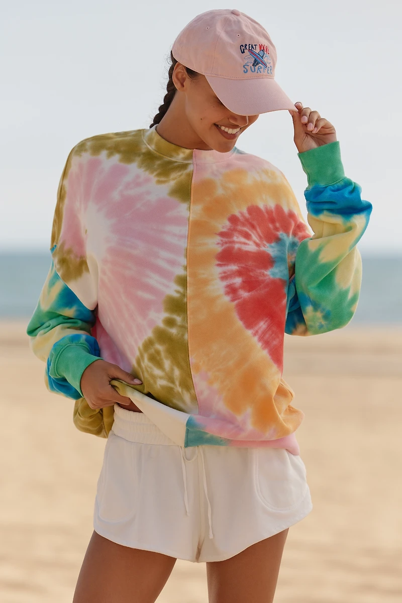 Electric & Rose Tie-Dye Pullover Sweatshirt