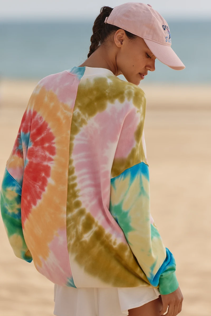 Electric & Rose Tie-Dye Pullover Sweatshirt