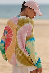 Electric & Rose Tie-Dye Pullover Sweatshirt