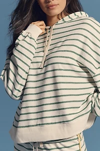 Electric & Rose Striped Hooded Sweatshirt