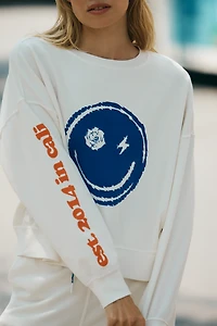 Electric & Rose Smiley Graphic Sweatshirt
