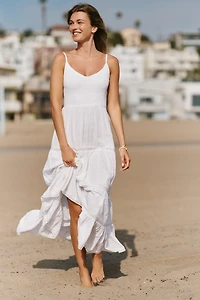 Z Supply Behati Cotton Eyelet Midi Dress
