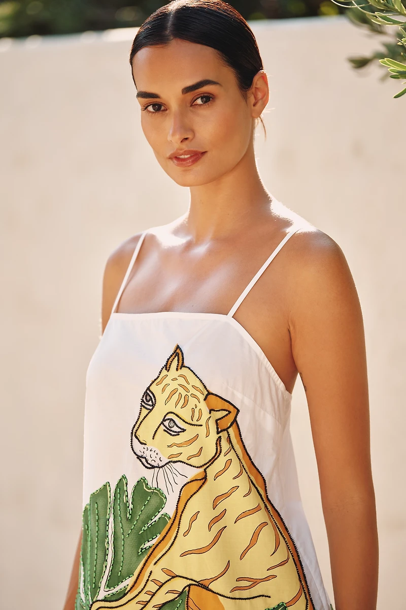 Celandine Wild Tropics Tie-Back Shift Dress