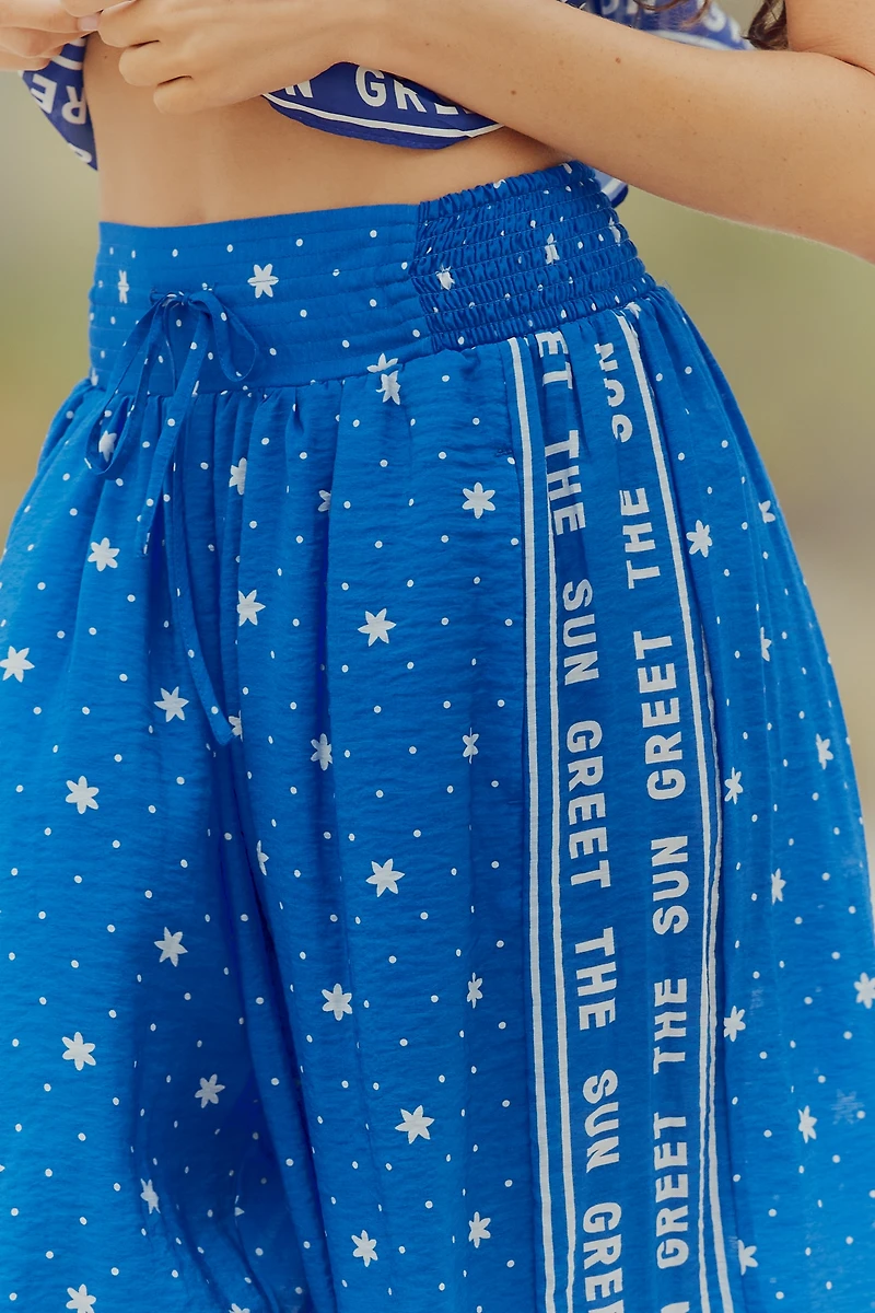 Celandine Smocked Balloon Pants