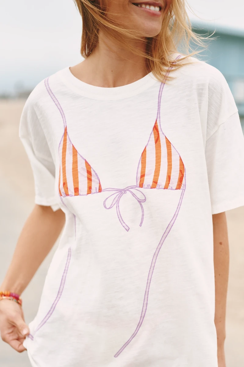 Celandine Boxy Crew-Neck Tee