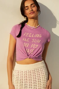 Celandine Mock-Neck Twist Baby Tee