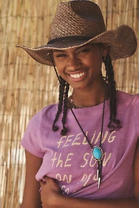 Celandine Mock-Neck Twist Baby Tee