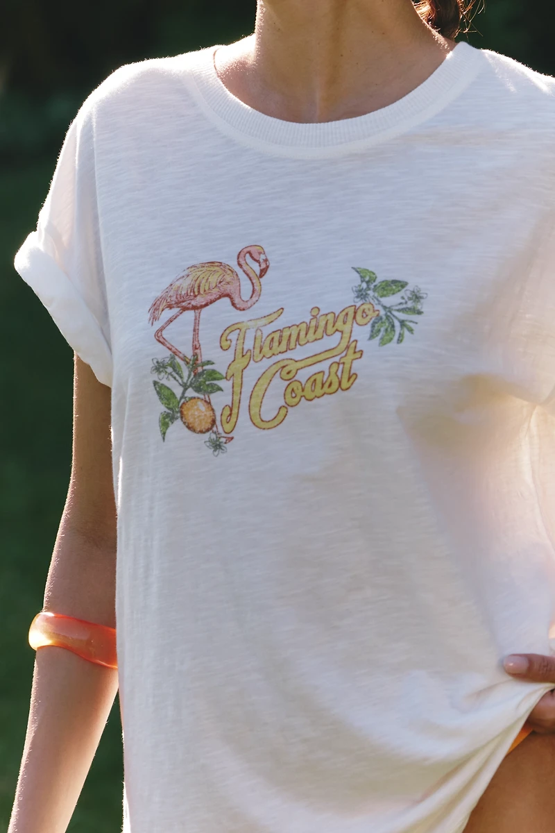 Celandine Graphic Cotton Crew-Neck Tee