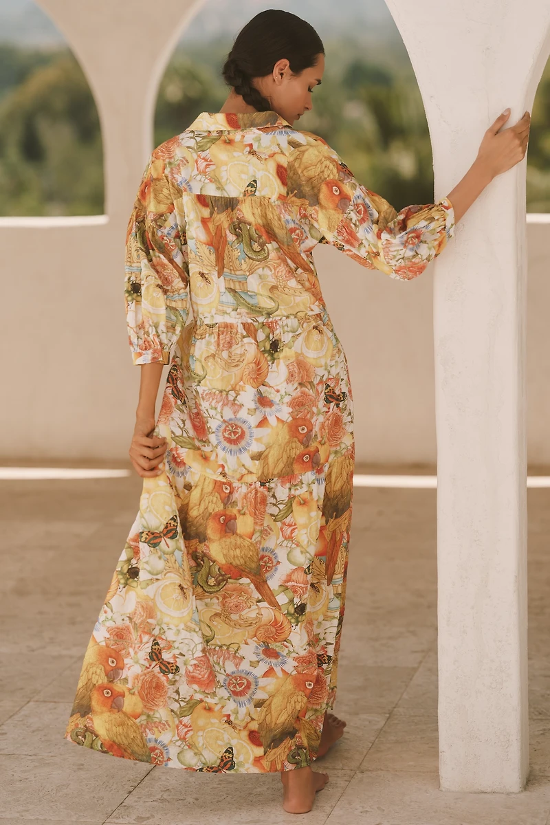 The Carolita Printed Shirt Dress by Emily Carter x Celandine