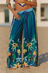 Celandine x Claire Colin Wide-Leg Drawstring Pants