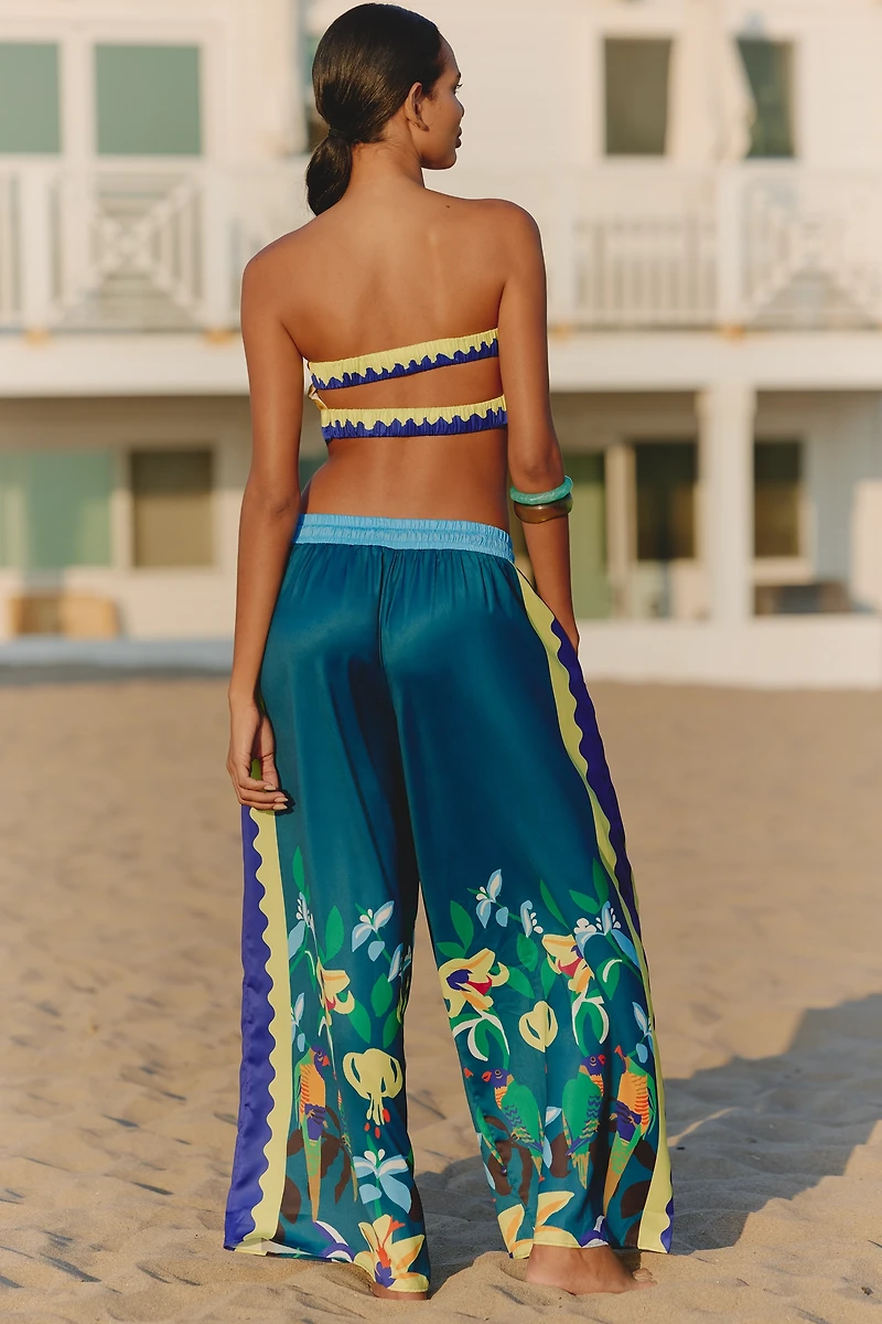 Celandine x Claire Colin Wide-Leg Drawstring Pants