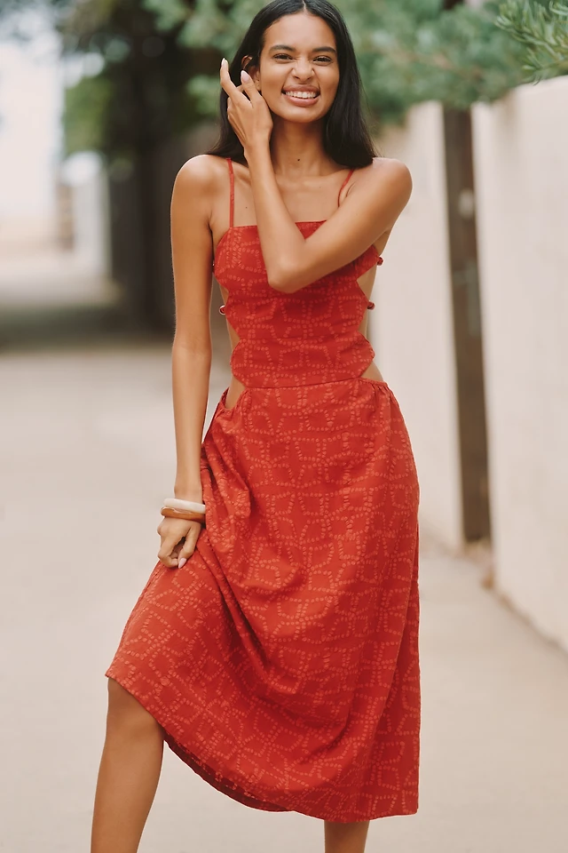 knee length dresses for ladies Cut-Out Embroidery Midi Skirt main image 0