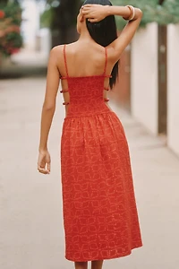 Celandine Rio Batik Cutout Midi Dress