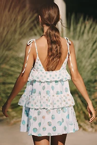 Celandine Tiered Mini Apron Dress