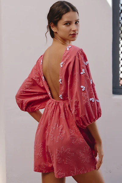 Celandine Open Back Romper