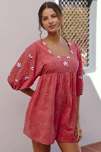 Celandine Open Back Romper