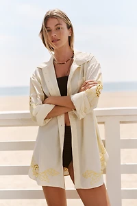 Celandine 100% Cotton Oversized Buttondown Shirt