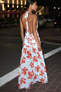 Suboo Chloe Floral Halter Maxi Dress
