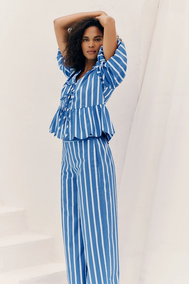 English Factory Striped Pants