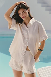 English Factory Linen Shorts