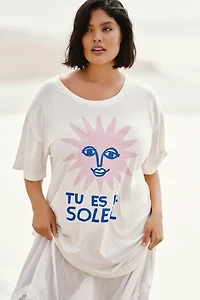 Anisa Makhoul x Celandine Graphic Tee Twofer Maxi Dress