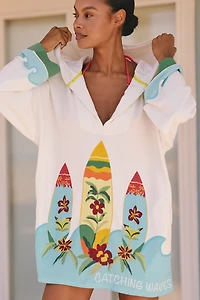 Celandine Catching Waves Poncho