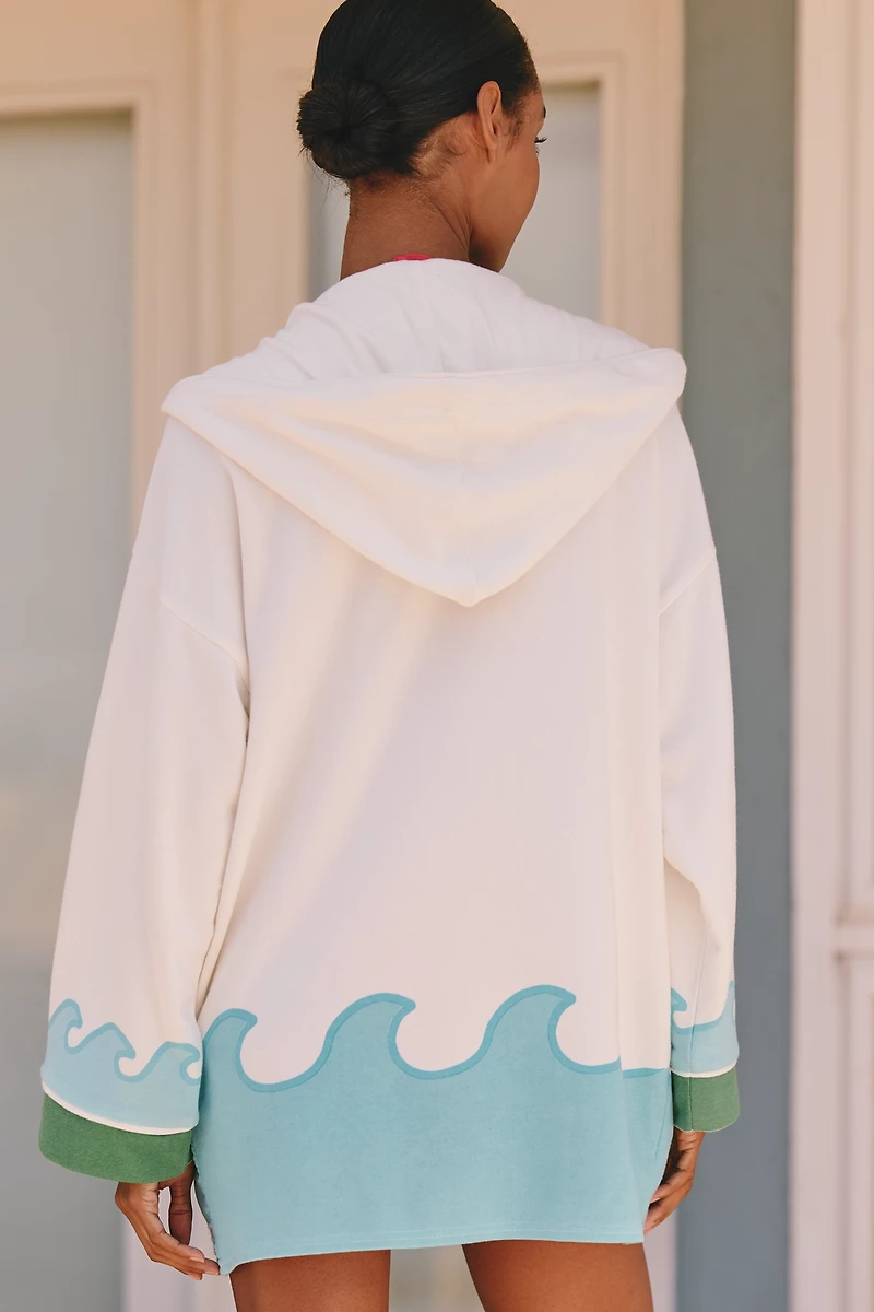 Celandine Catching Waves Poncho