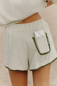 Celandine Embroidered Terry Shorts