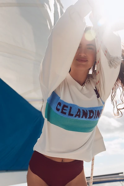 Celandine Surf Camp Tufted Sweatshirt